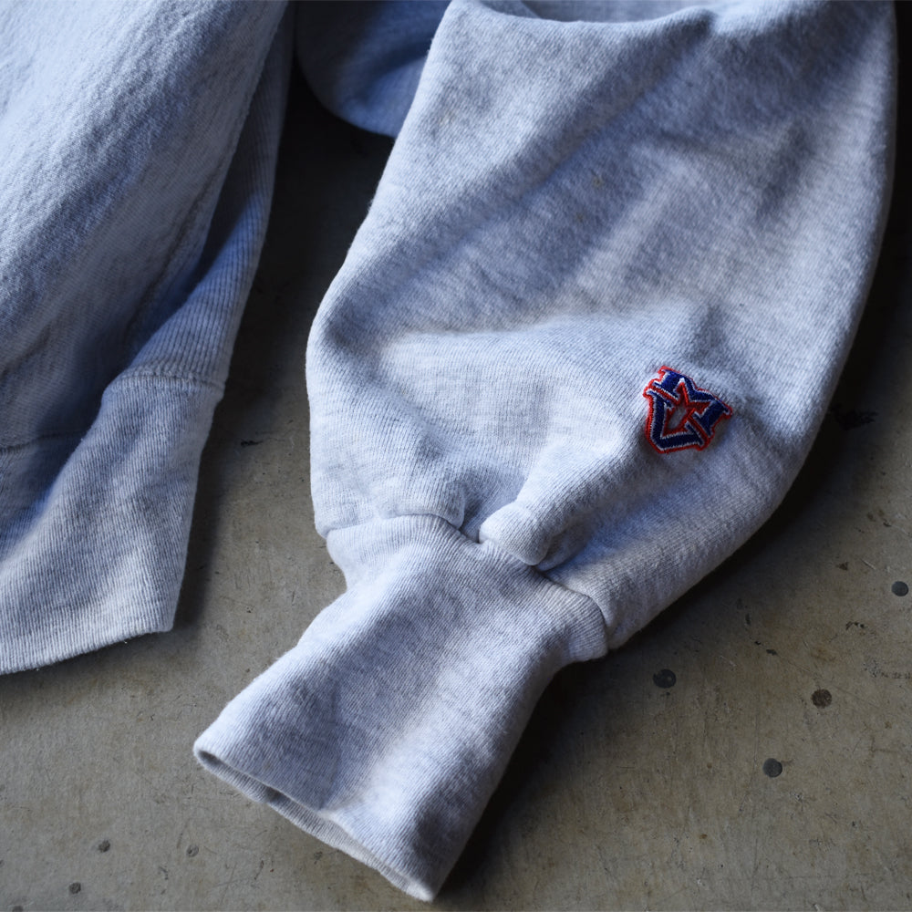 90's MV SPORT “ILLINOIS” ワッペン刺繍 リバースタイプ スウェット USA製 221206