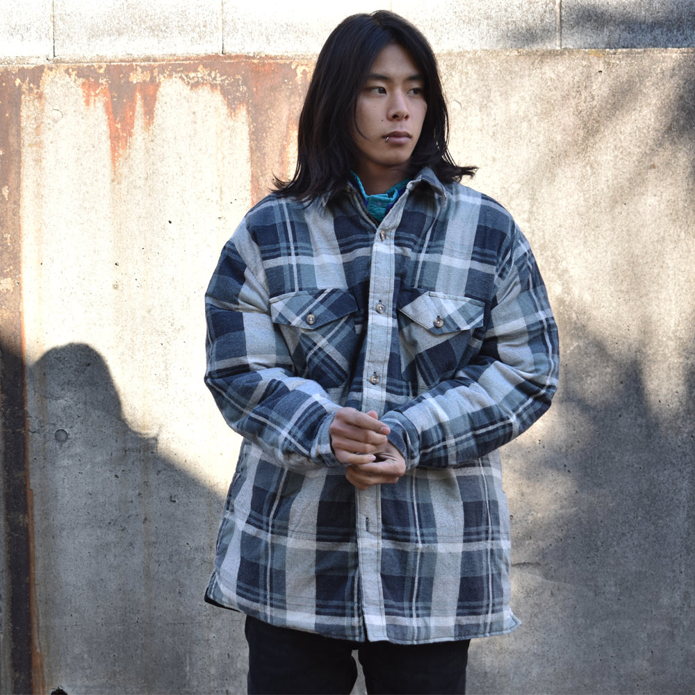 90’s MERRILL & FORBES OUTFITTERS キルティングネル フランネルシャツ 250228