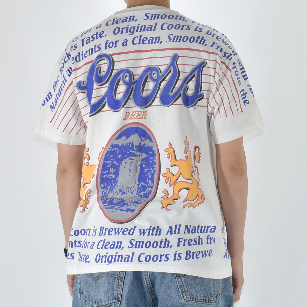 90's Coors/クアーズ “BEER” AOP Tee USA製 220429