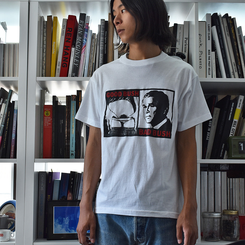 Y2K デッドストック! ”GOOD BUSH, BAD BUSH” ジョーク Tシャツ 250513
