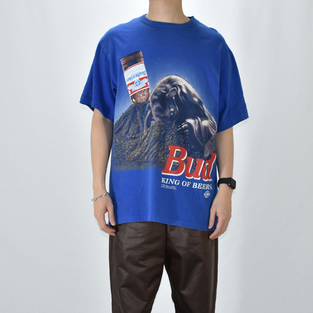 90’s Budweiser “アリクイ” 企業ロゴ Tシャツ USA製 220510