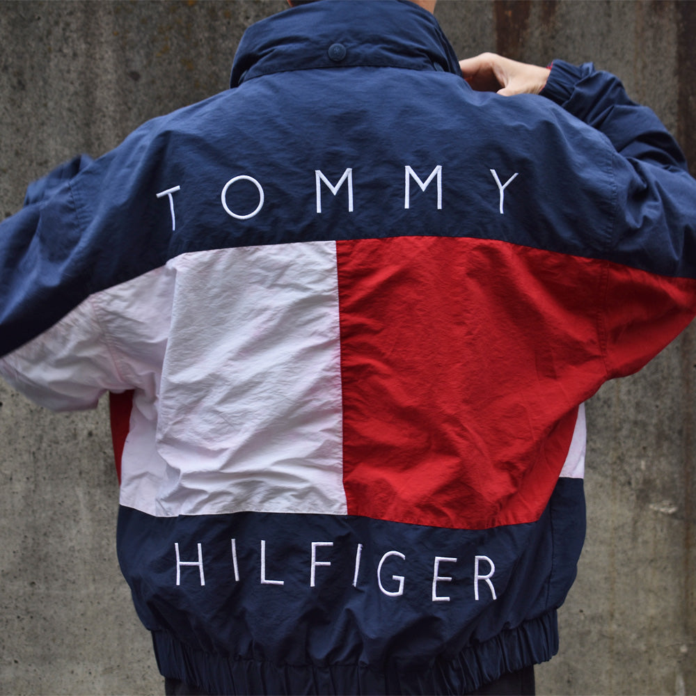 90's　TOMMY HILFIGER/トミー ヒルフィガー フラッグロゴ リバーシブルジャケット　221013