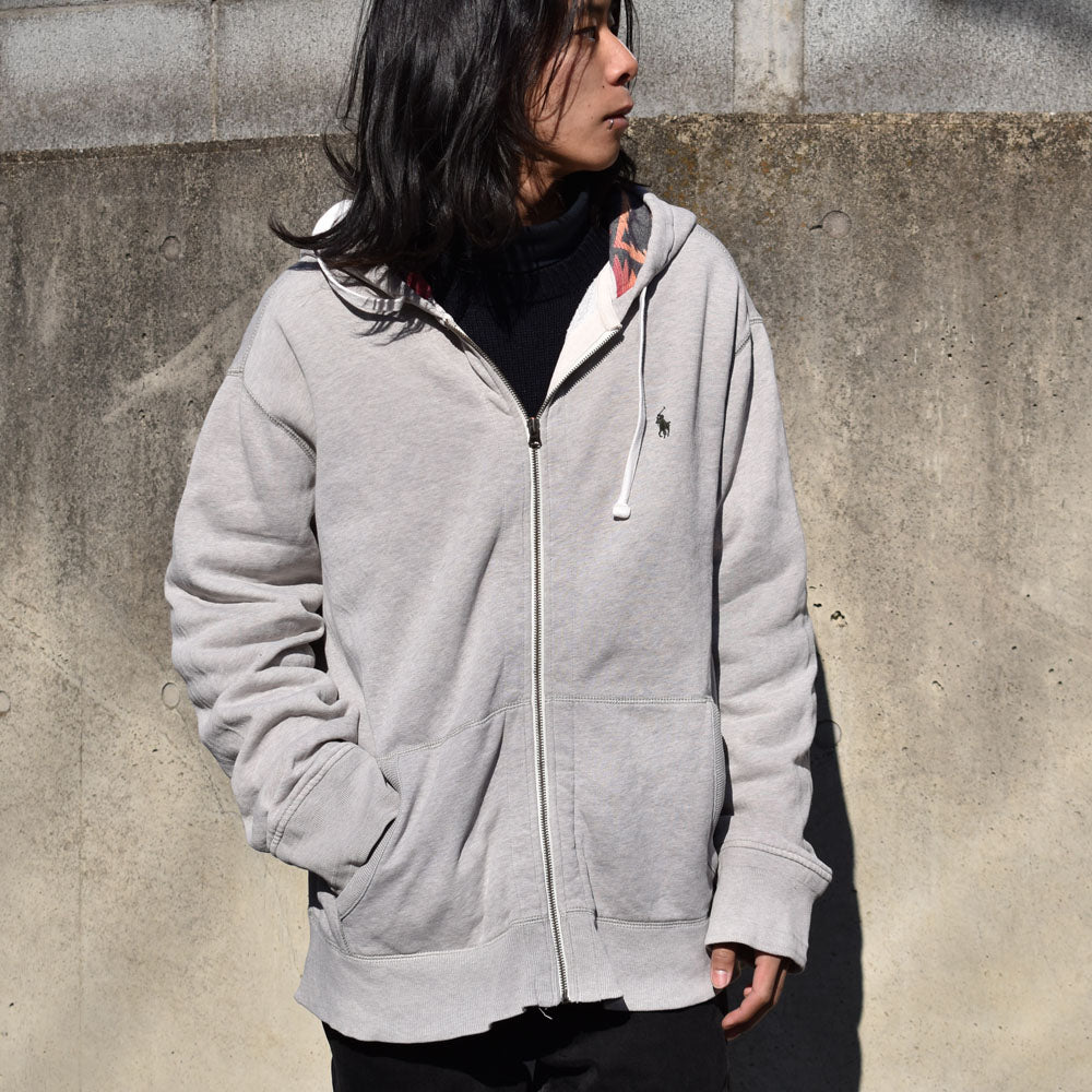 90's Polo Ralph Lauren/ポロ ラルフローレン トライバル柄 フルジップパーカー 230221