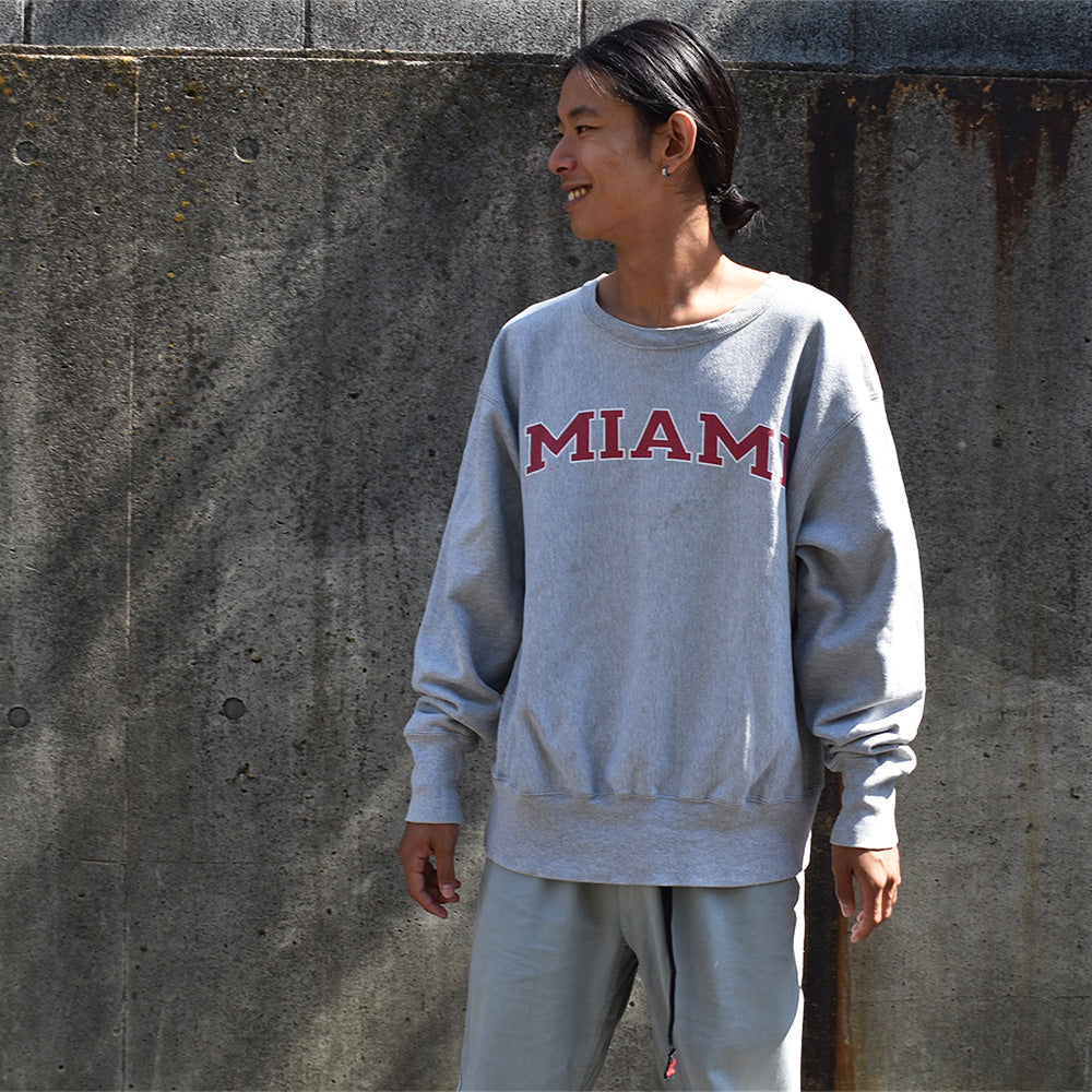 Y2K Champion/チャンピオン “MIAMI” カレッジプリント RWスウェット 220926