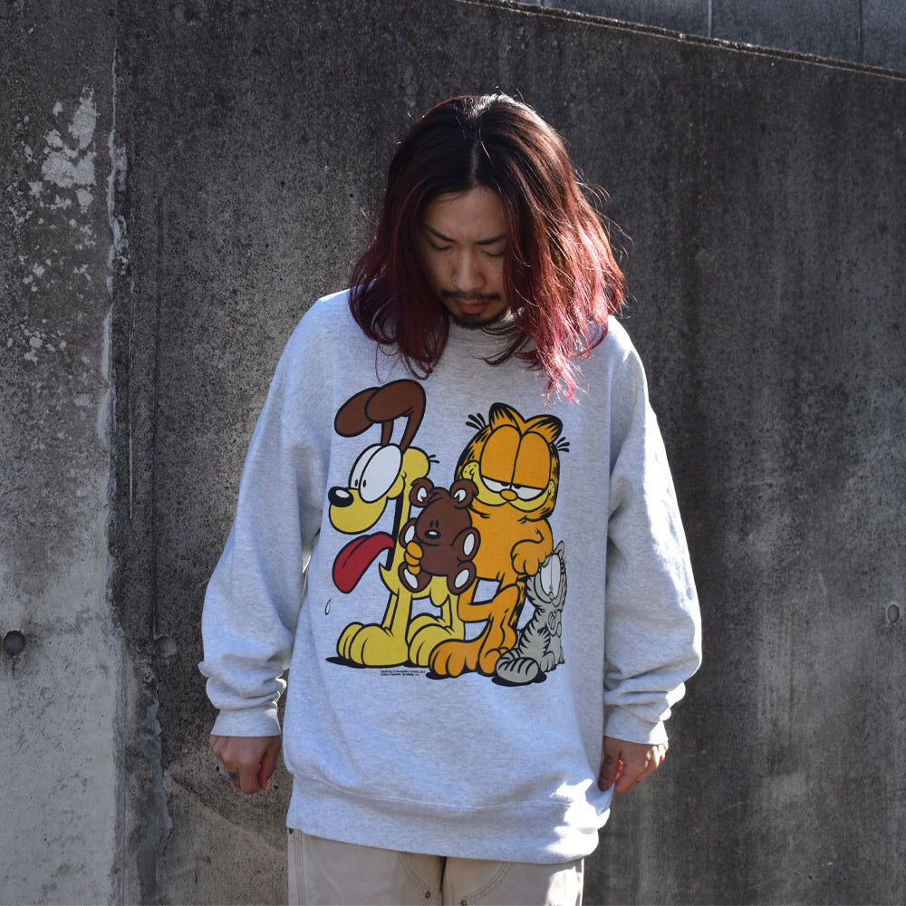 90’s Garfield/ガーフィールド キャラ スウェット 221214