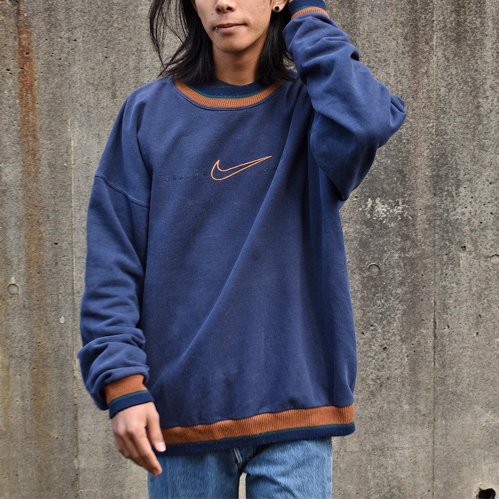 90’s NIKE 配色リブ 刺繍 swoosh スウェット 221204