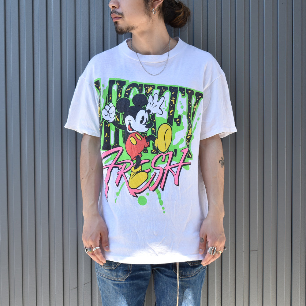90's Disney/ディズニー “MICKEY FRESH” Tee 220528