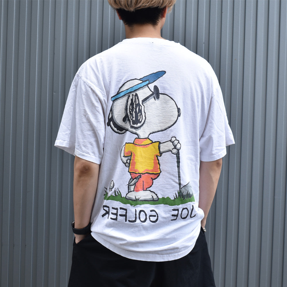 90’s “Peanuts / JOE GOLFER” スヌーピー キャラクター Tシャツ USA製 250511