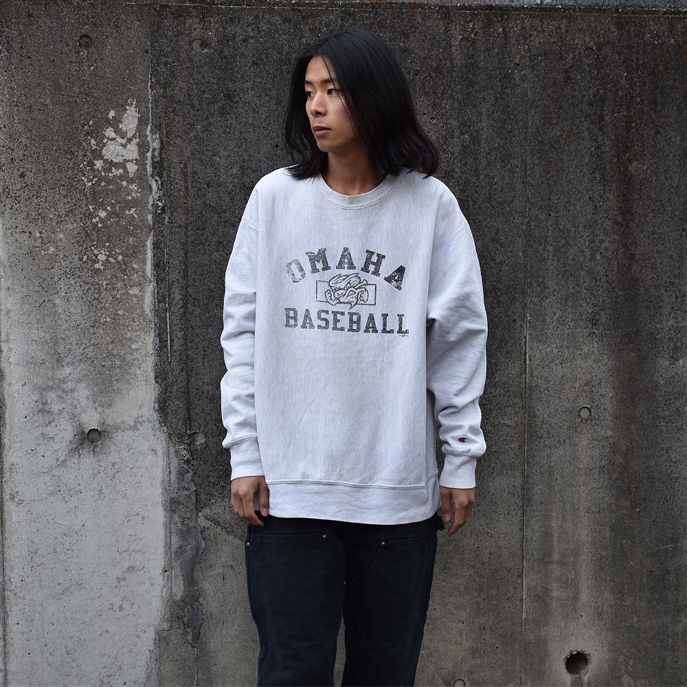 Y2K Champion/チャンピオン “OMAHA BASEBALL” RWスウェット 221211