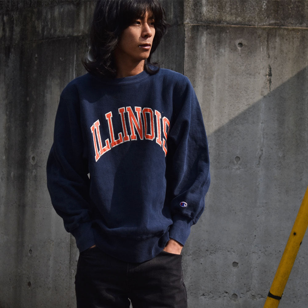 80’s Champion “IRINOIS” RWスウェット USA製 230402