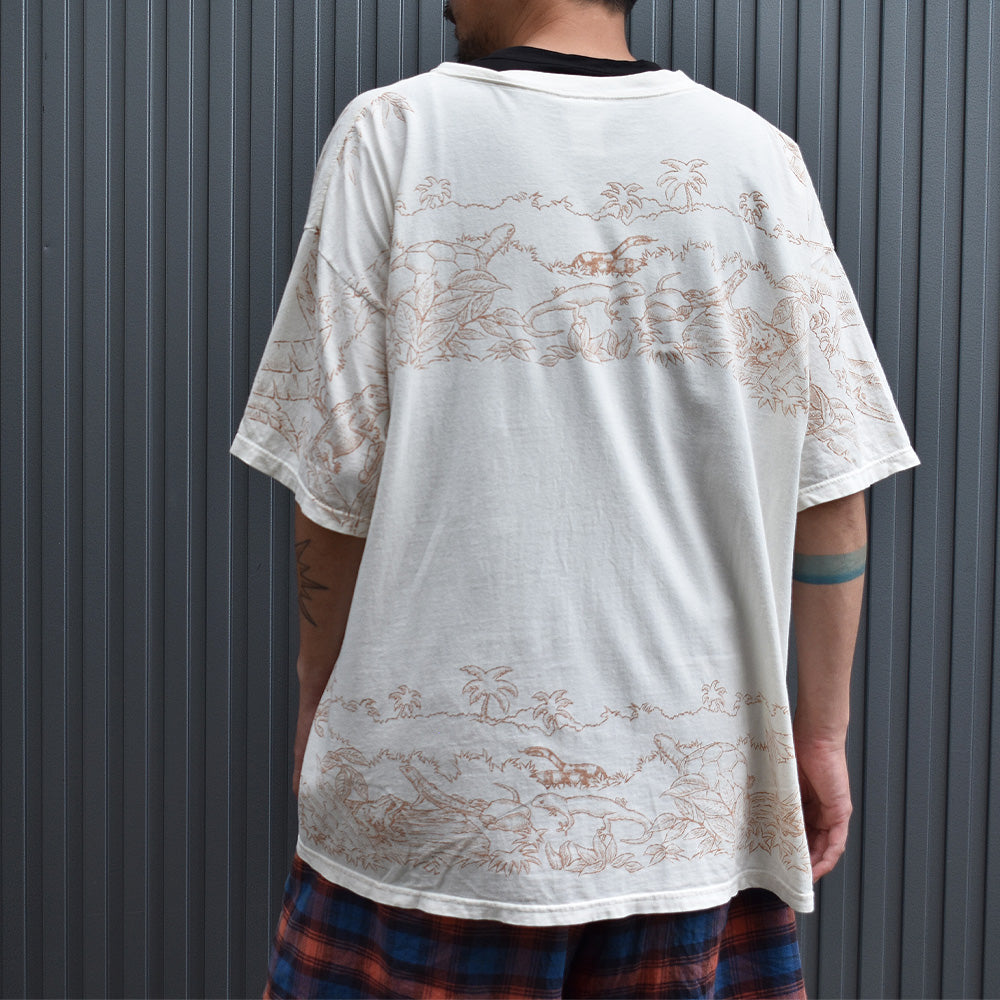 90’s Disney ”Goofy” AOP! キャラクター Tシャツ USA製 250507