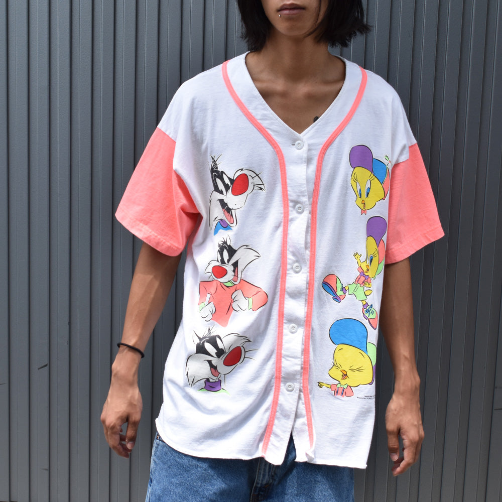 90's Looney Tunes/ルーニー・テューンズ ベースボールシャツ 220711