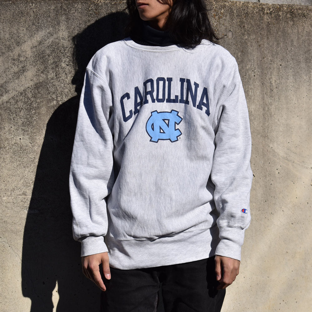 90's Champion/チャンピオン “CAROLINA CN” カレッジプリント RWスウェット 230221