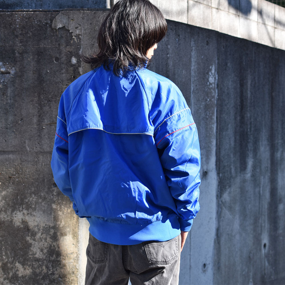 80's NIKE/ナイキ 紺タグ 刺繍ロゴ ナイロンジャケット 230319H