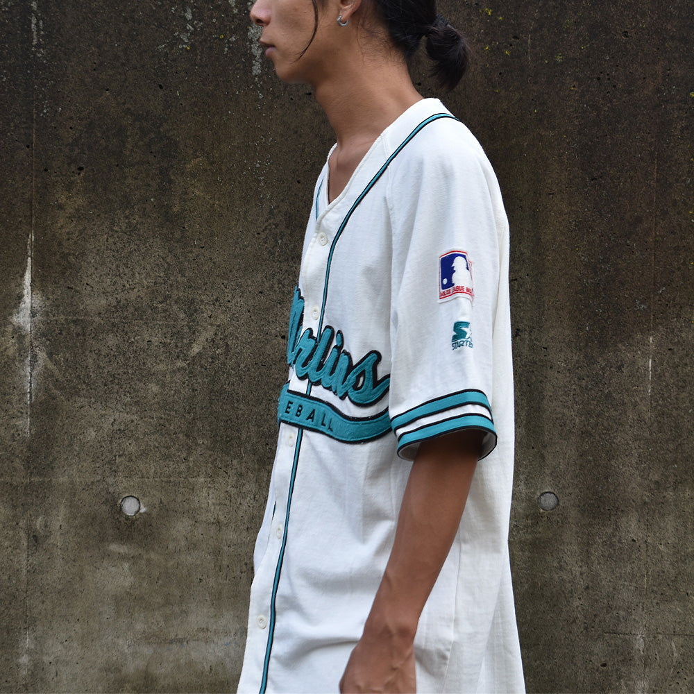 90's STARTER “MLB Miami Marlins” ベースボールシャツ 220919H