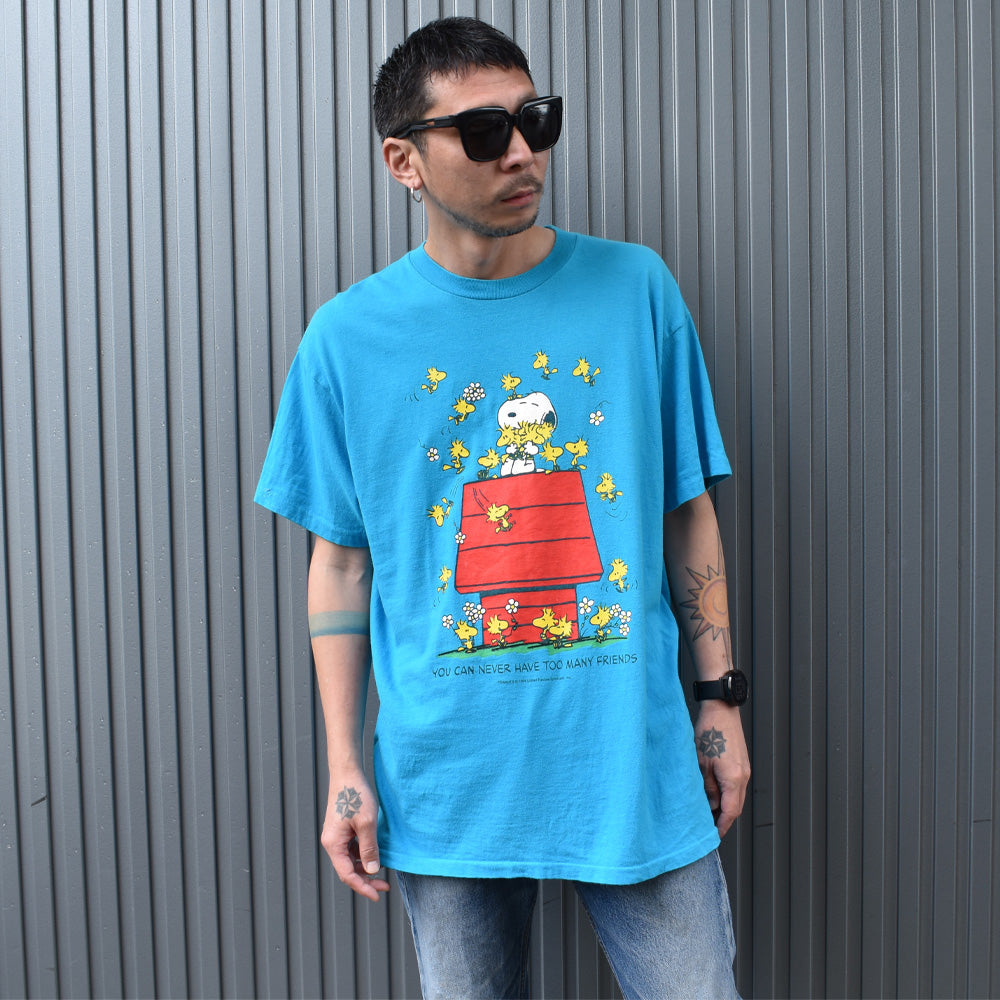 90’s Peanuts “SNOOPY & WOODSTOCK” キャラクター Tシャツ 250409