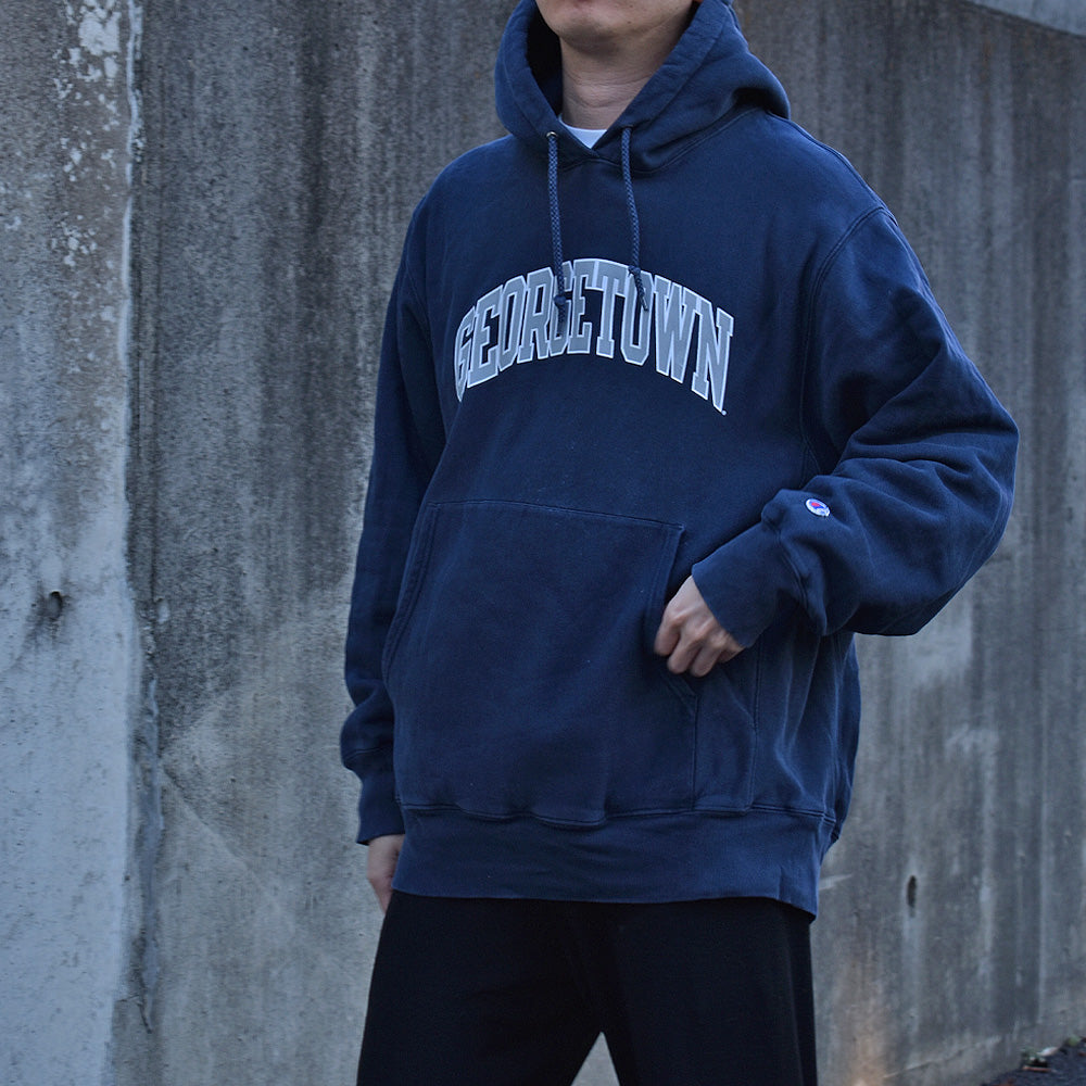 Y2K Champion/チャンピオン “GEOGETOWN” カレッジプリント RWパーカー 221031