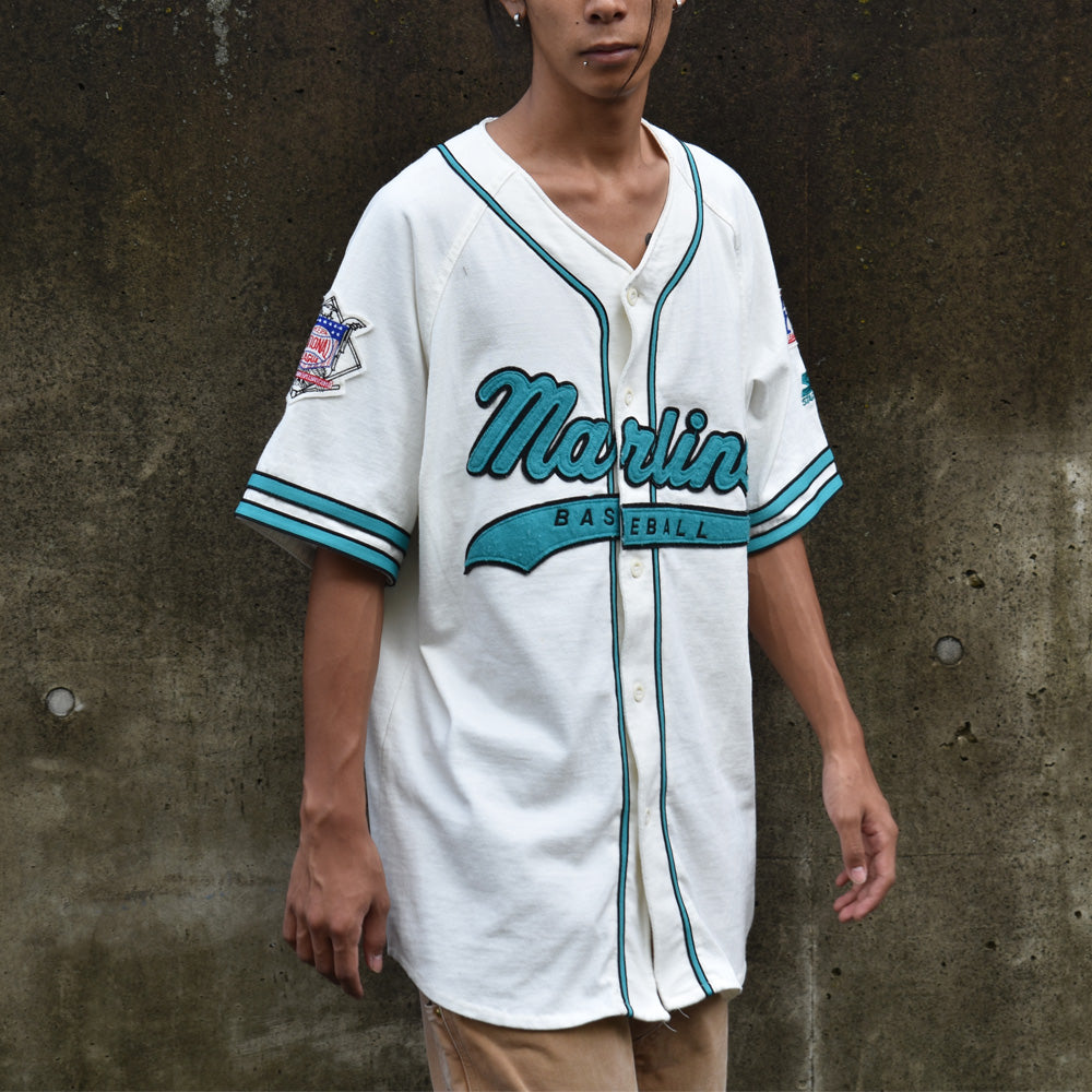 90's STARTER “MLB Miami Marlins” ベースボールシャツ 220919H