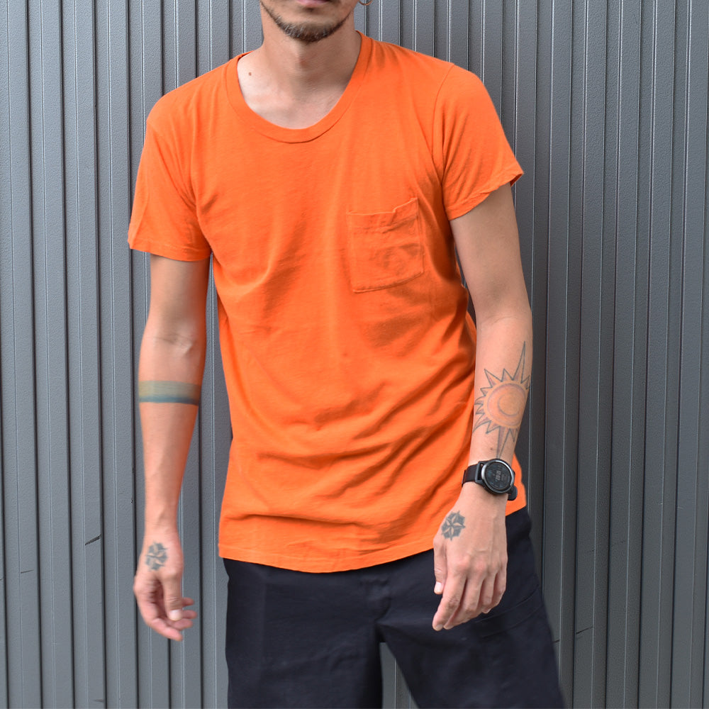 70's Fruit of the Loom 無地 ポケット Tシャツ USA製 220822H