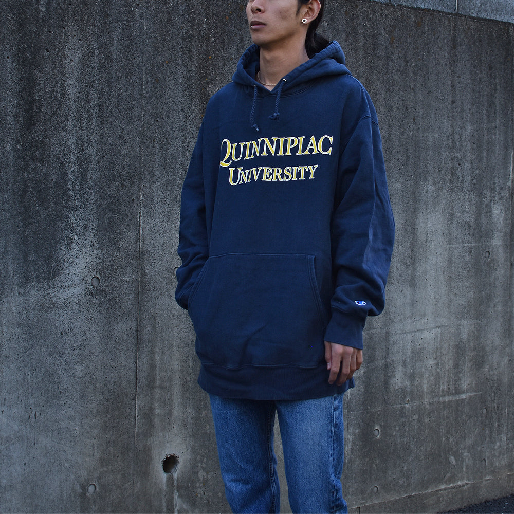 Y2K Champion/チャンピオン “QUINNIPIAC UNIVERSIY” RWパーカー 221125