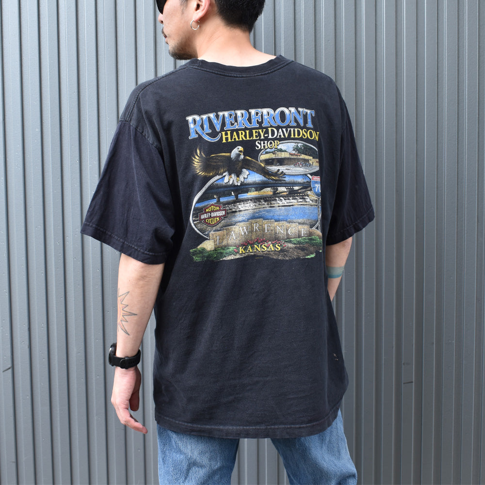 Y2K Harley-Davidson/ハーレーダビッドソン ポケTee USA製 220527