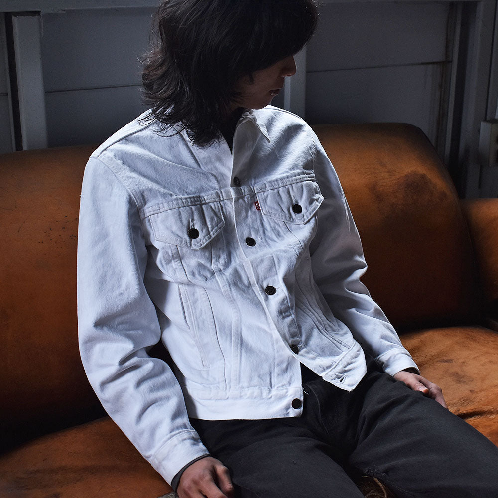 80’s Levi's 希少!ホワイト デニムジャケット USA製 250312H