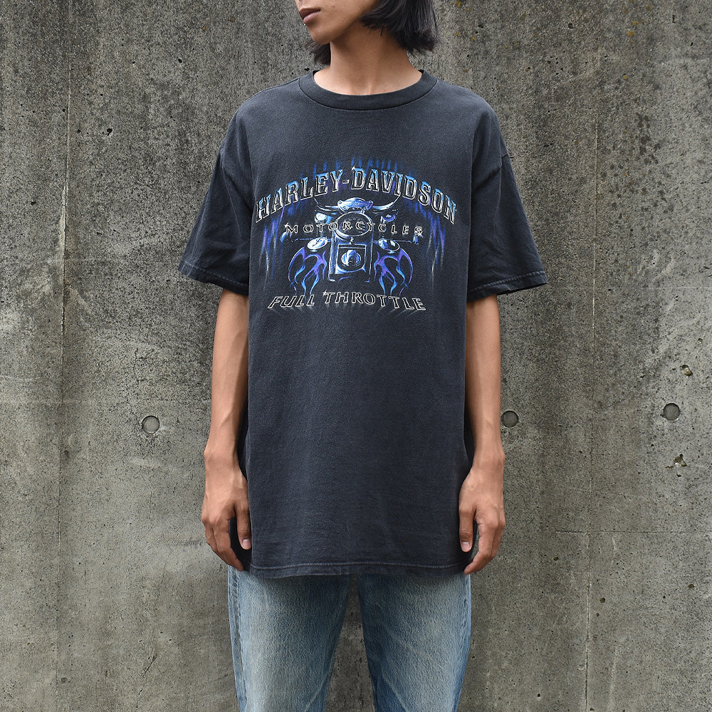 90’s Harley-Davidson “FULL THROTTOLE” Tシャツ USA製 250405