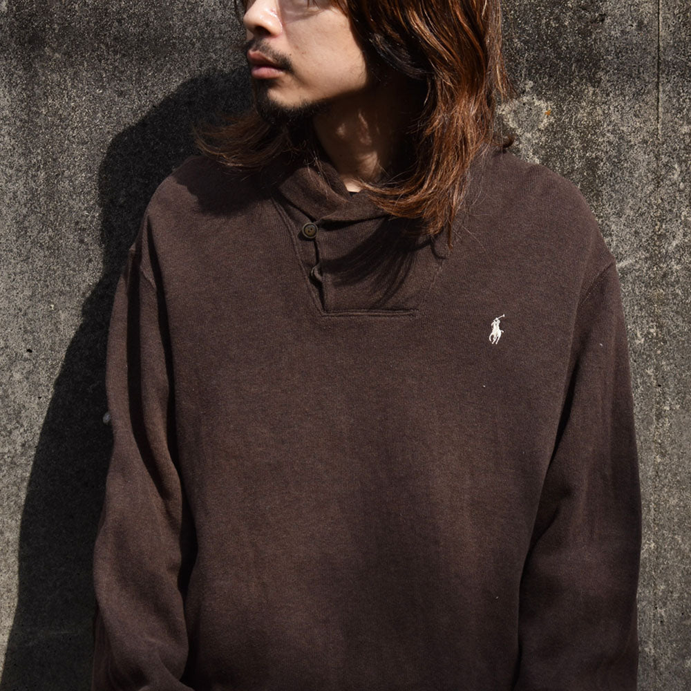 Polo Ralph Lauren/ポロ ラルフローレン エルボーパッチ ショールカラー プルオーバー 230303