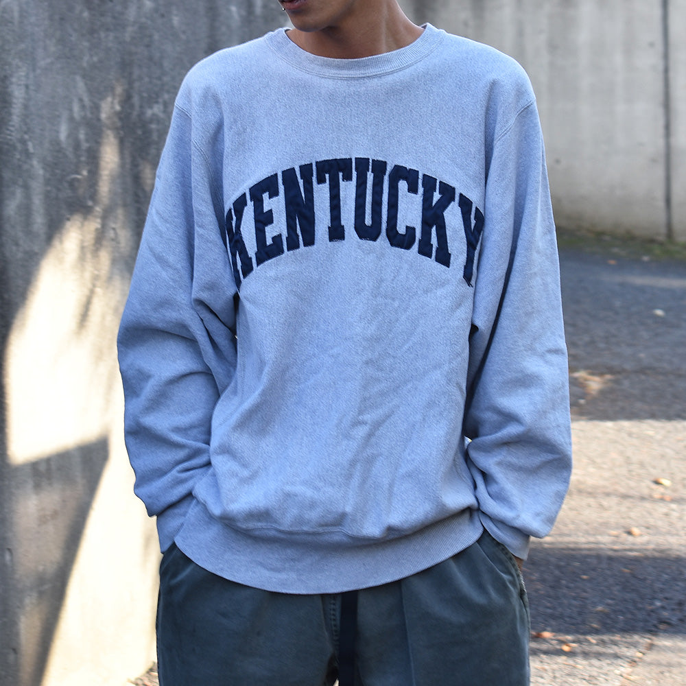 90's Champion/チャンピオン “KENTUCKY” ワッペン刺繍 RWスウェット 221103