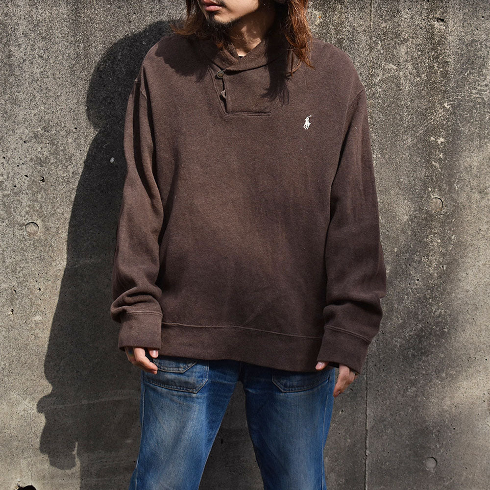 Polo Ralph Lauren/ポロ ラルフローレン エルボーパッチ ショールカラー プルオーバー 230303