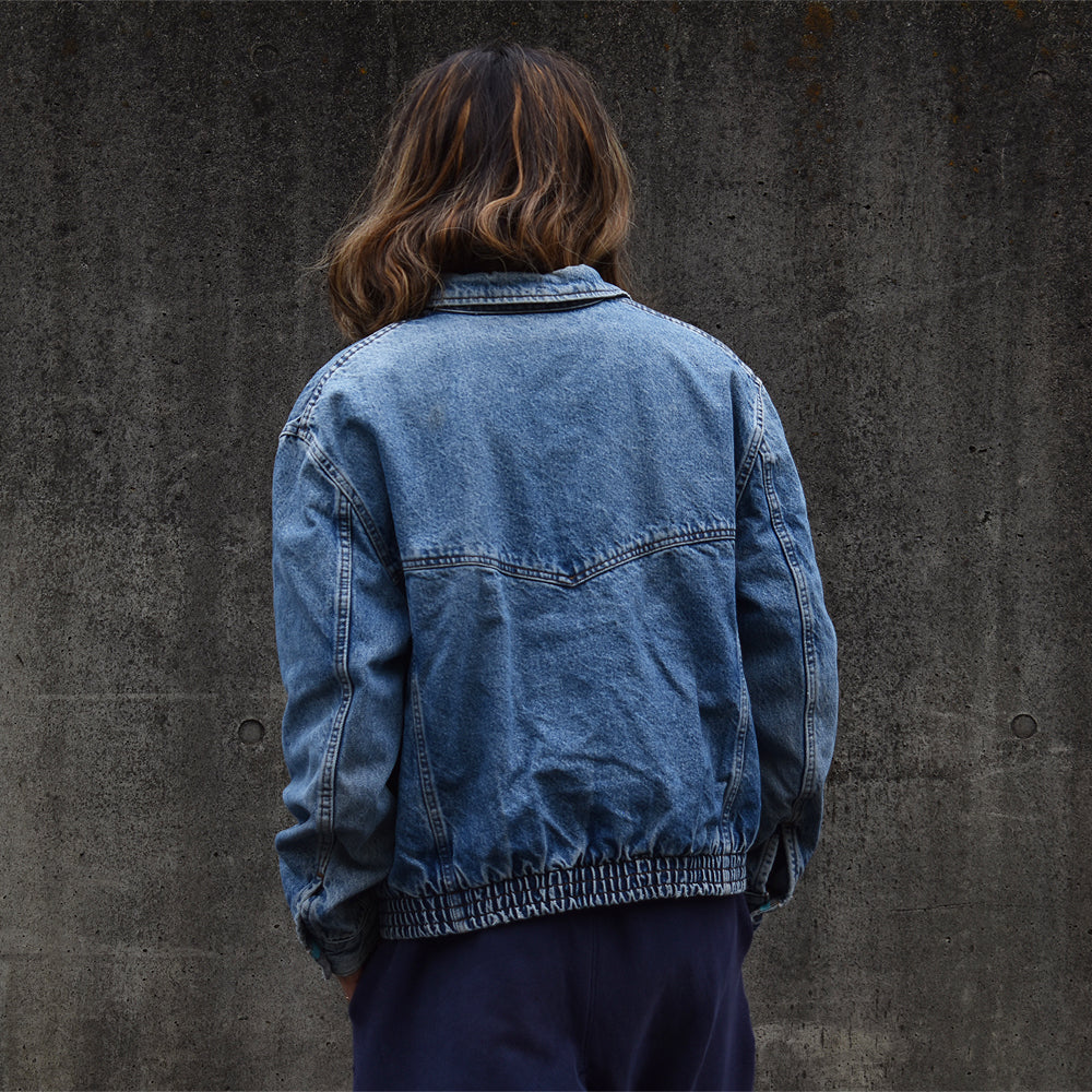 90’s Levi's デカパッチ! チェックネルライナー 75069-0214 デニムジャケット 221119H