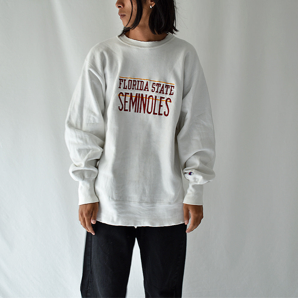 90's Champion/チャンピオン "Florida State Seminoles" 刺繍 RWスウェット USA製 220826