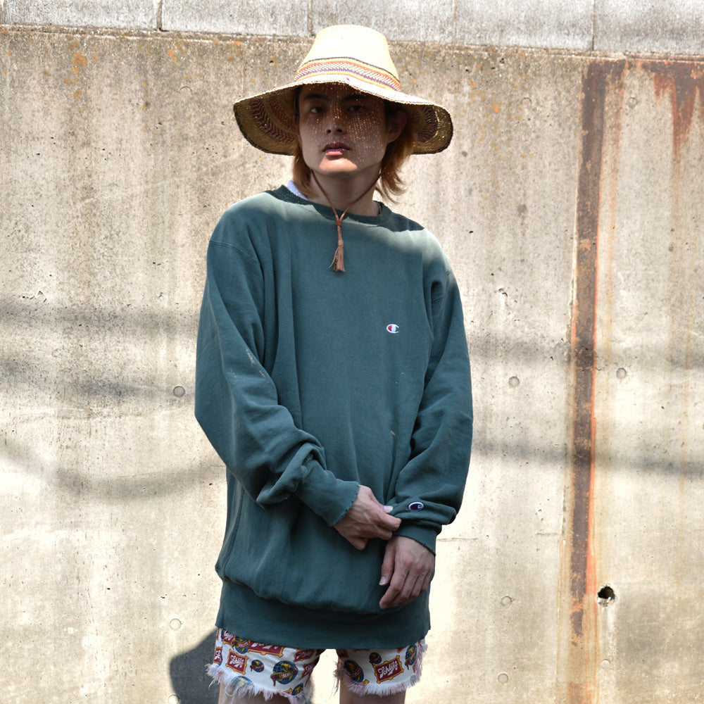 90’s Champion 雰囲気良し! 目つき RWスウェット USA製 250326