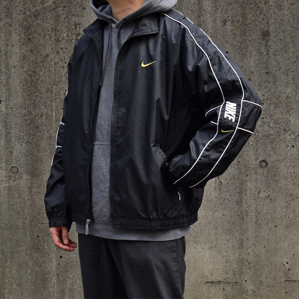 90's　NIKE/ナイキ BLK！ナイロンジャケット　USA製　220929