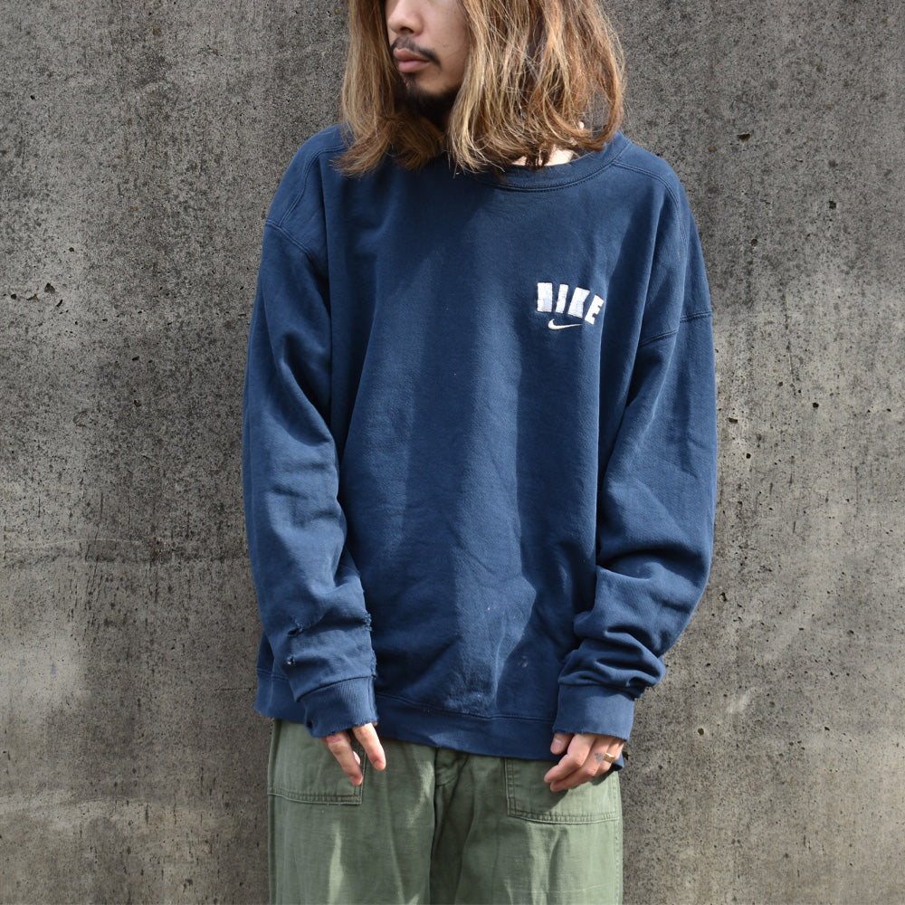90’s NIKE ロゴ刺繍 スウェット USA製 250401