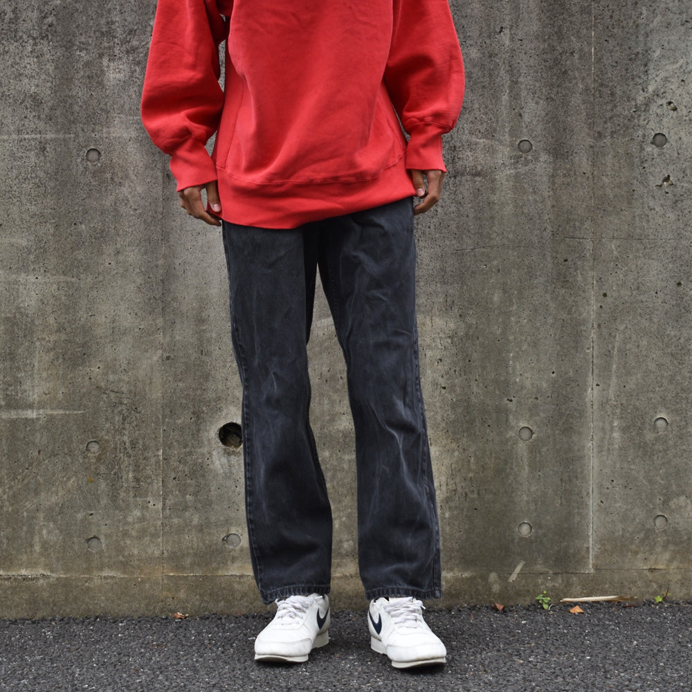 90's Levi's/リーバイス 550 リラックスフィット ブラックデニムパンツ 221012