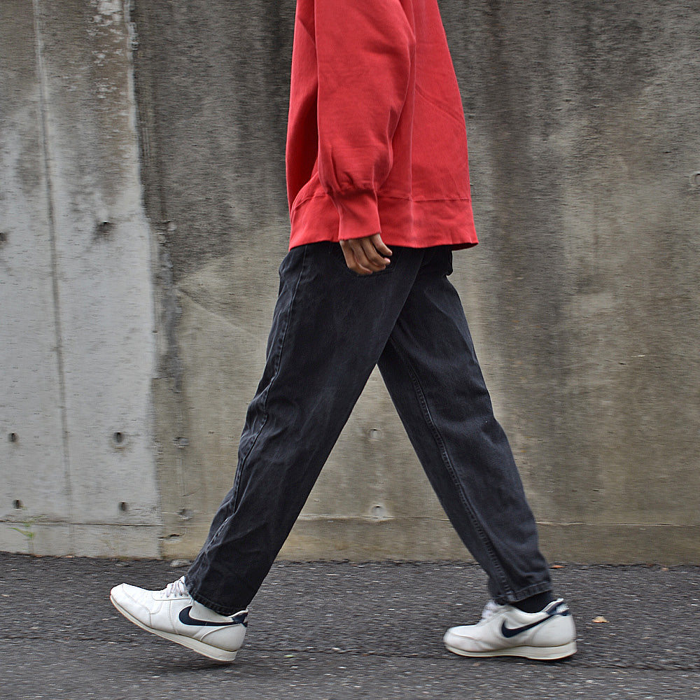 90's Levi's/リーバイス 550 リラックスフィット ブラックデニムパンツ 221012
