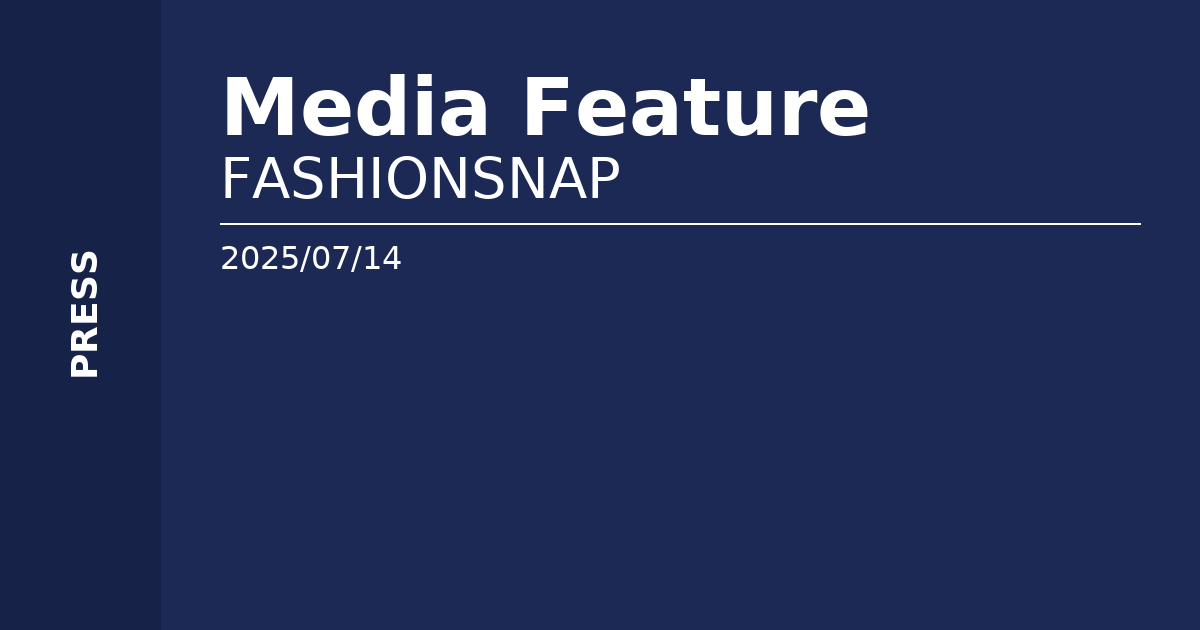 【PRESS】FASHIONSNAP特集（weber・池田 仁さんインタビュー）で当店が紹介されました（2025/07/14公開 ...