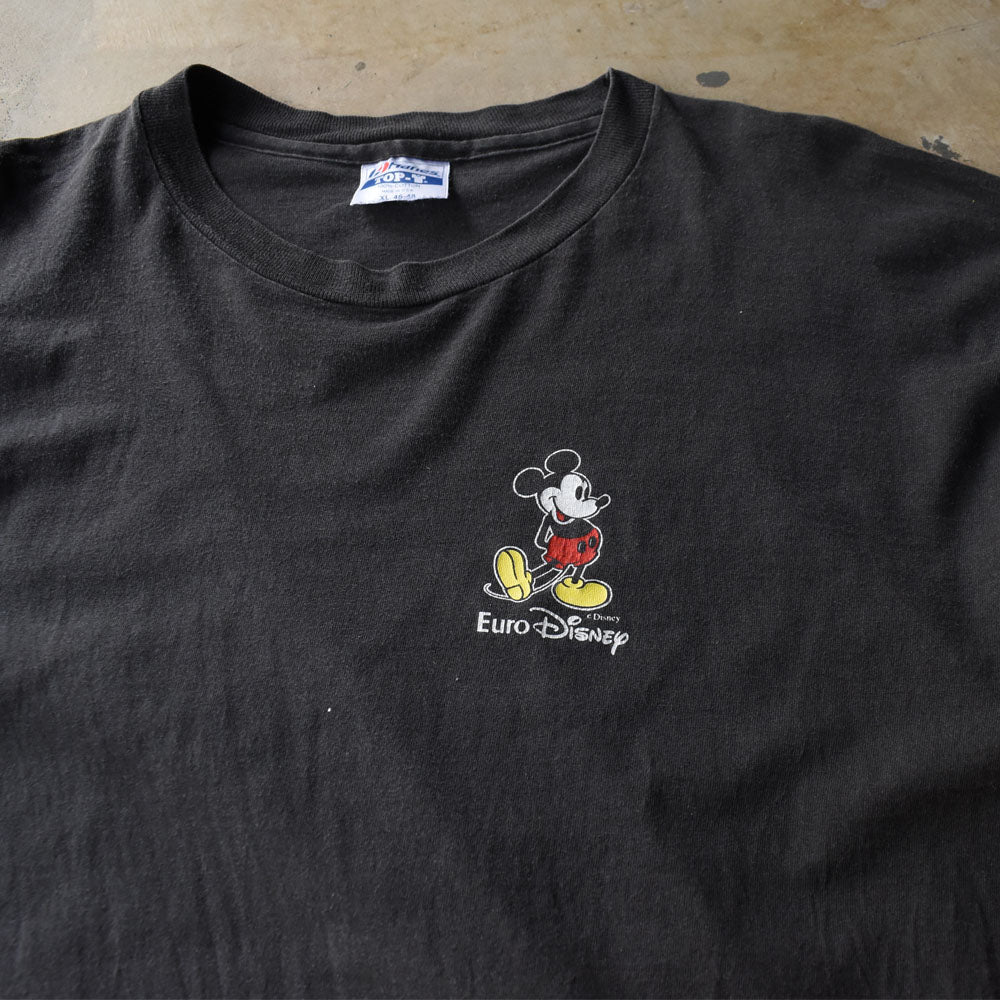 90’s Disney “Euro Disney/Mickey” キャラクター Tシャツ USA製 250923H