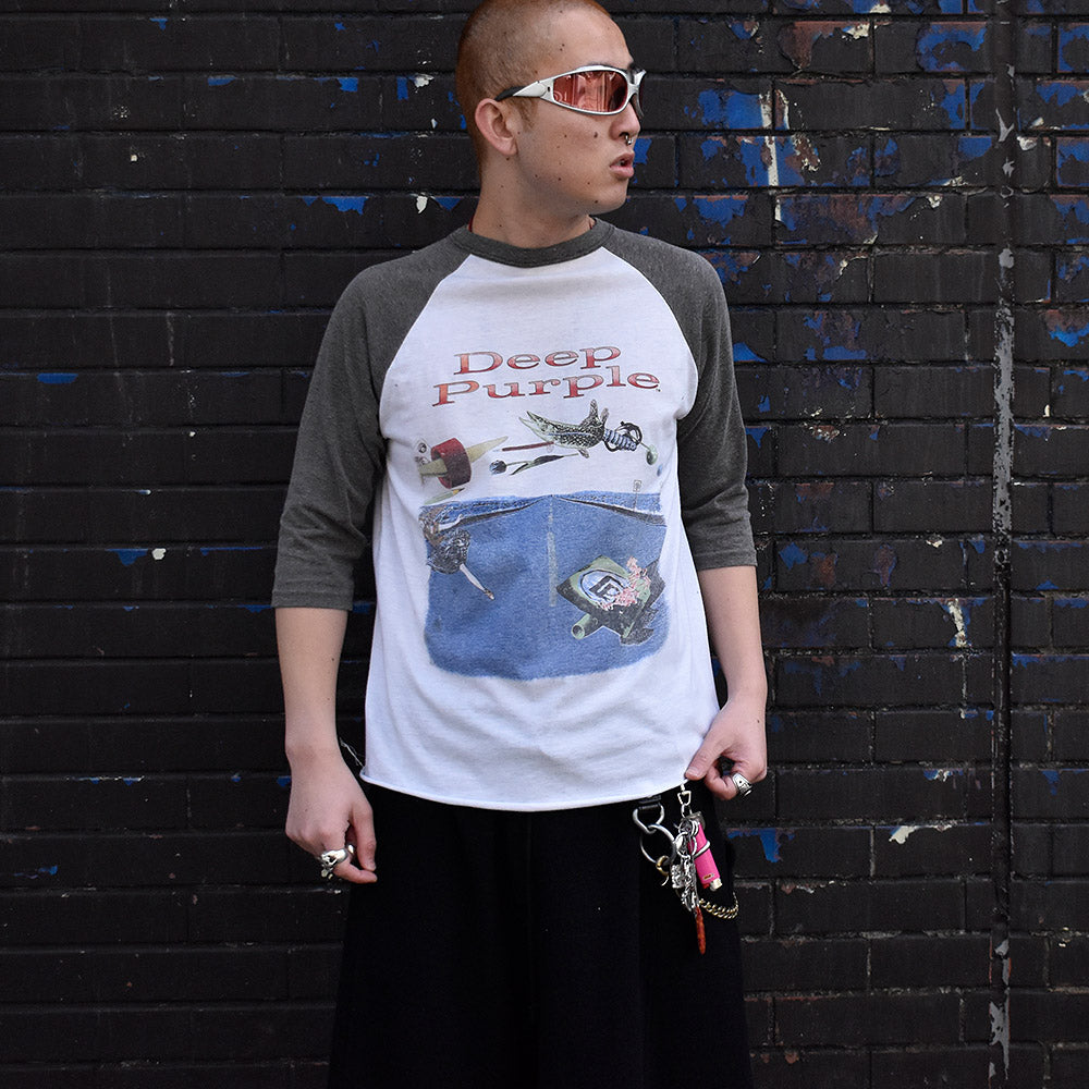 80's Deep Purple “Nobody's Perfect” ラグランスリーブTシャツ 241222H