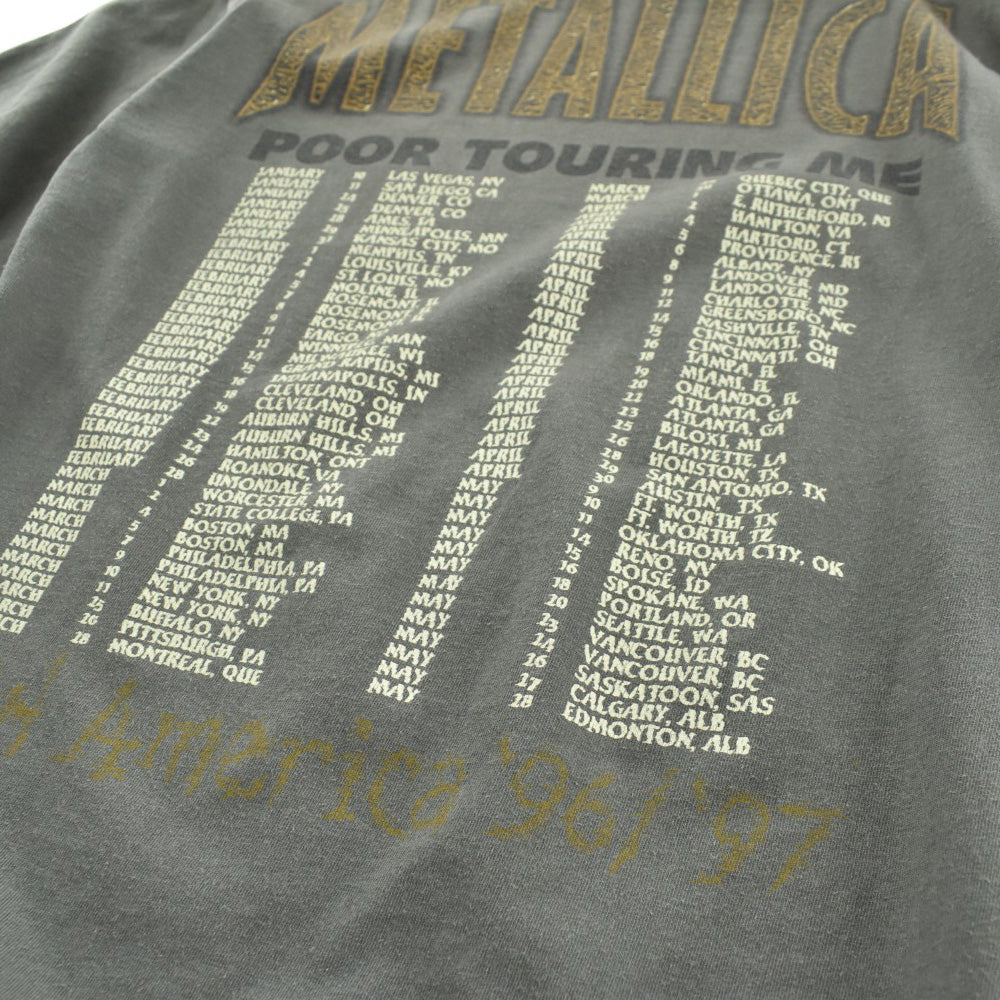 90’s METALLICA “Poor Touring Me” ヘヴィメタル ロックTシャツ 260807H