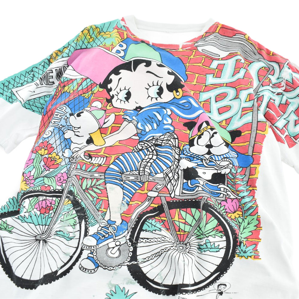 90's Betty Boop AOP オールオーバープリント キャラT 260710H