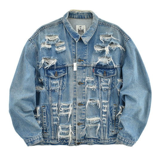 90's Levi's "Furst of a Kind" カスタム クラッシュデニムジャケット 260313H