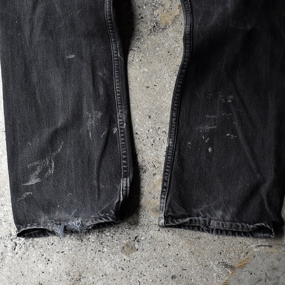 90's ペンキ！ Levi's 501 ブラック デニムパンツ USA製 241120H