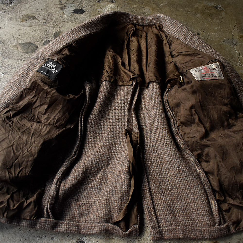 80's Harris Tweed ウール テーラードジャケット 241225H