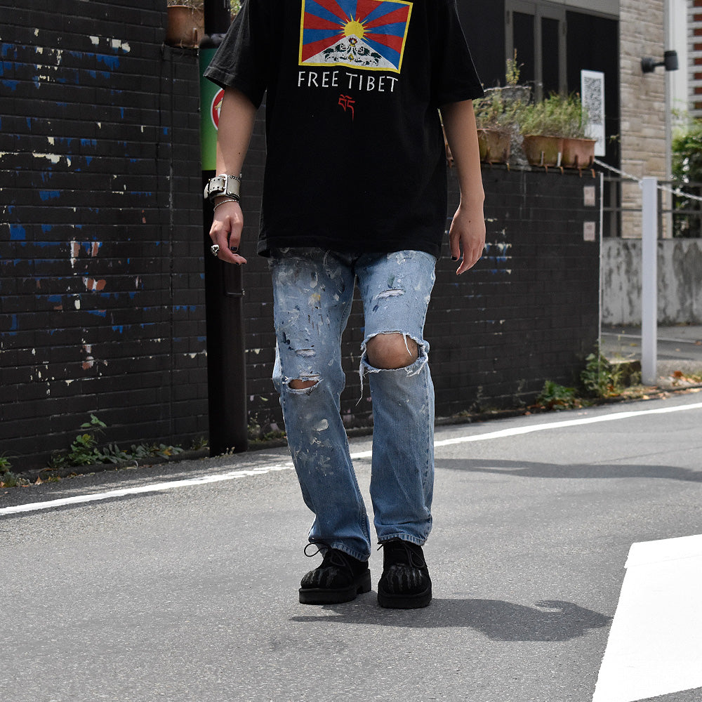 Levi's 514 ダメージ！ペンキ！ スリムストレート デニムパンツ 240815H