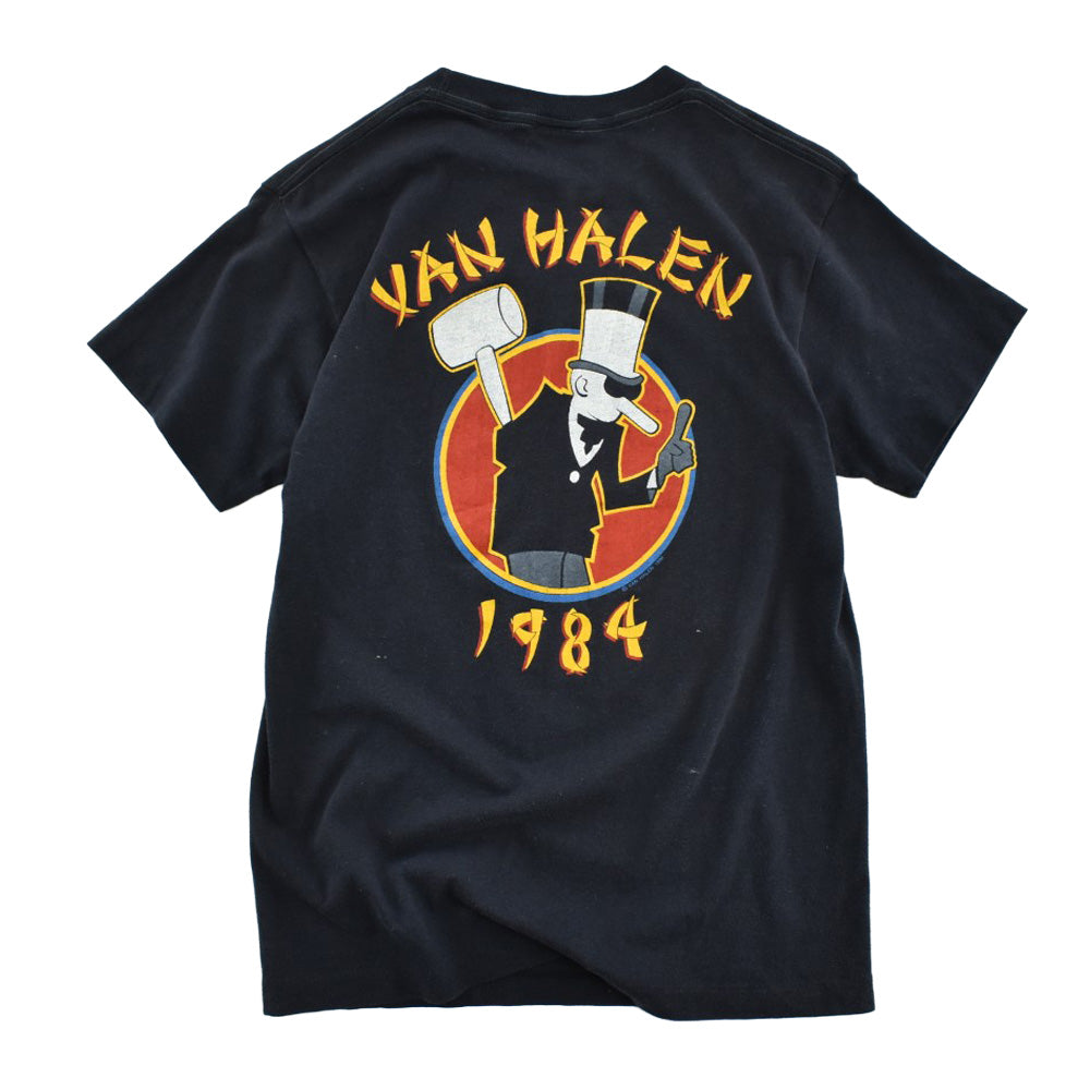80's Van Halen "1984 Tour of the World" ハードロック Tシャツ 260626H