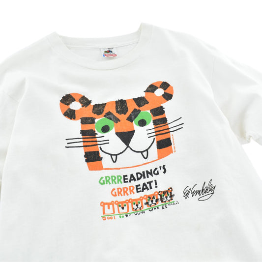 80’s Ed Emberley “GRRREADING'S GRRREAT!” 絵本 アートTシャツ USA製 260807H