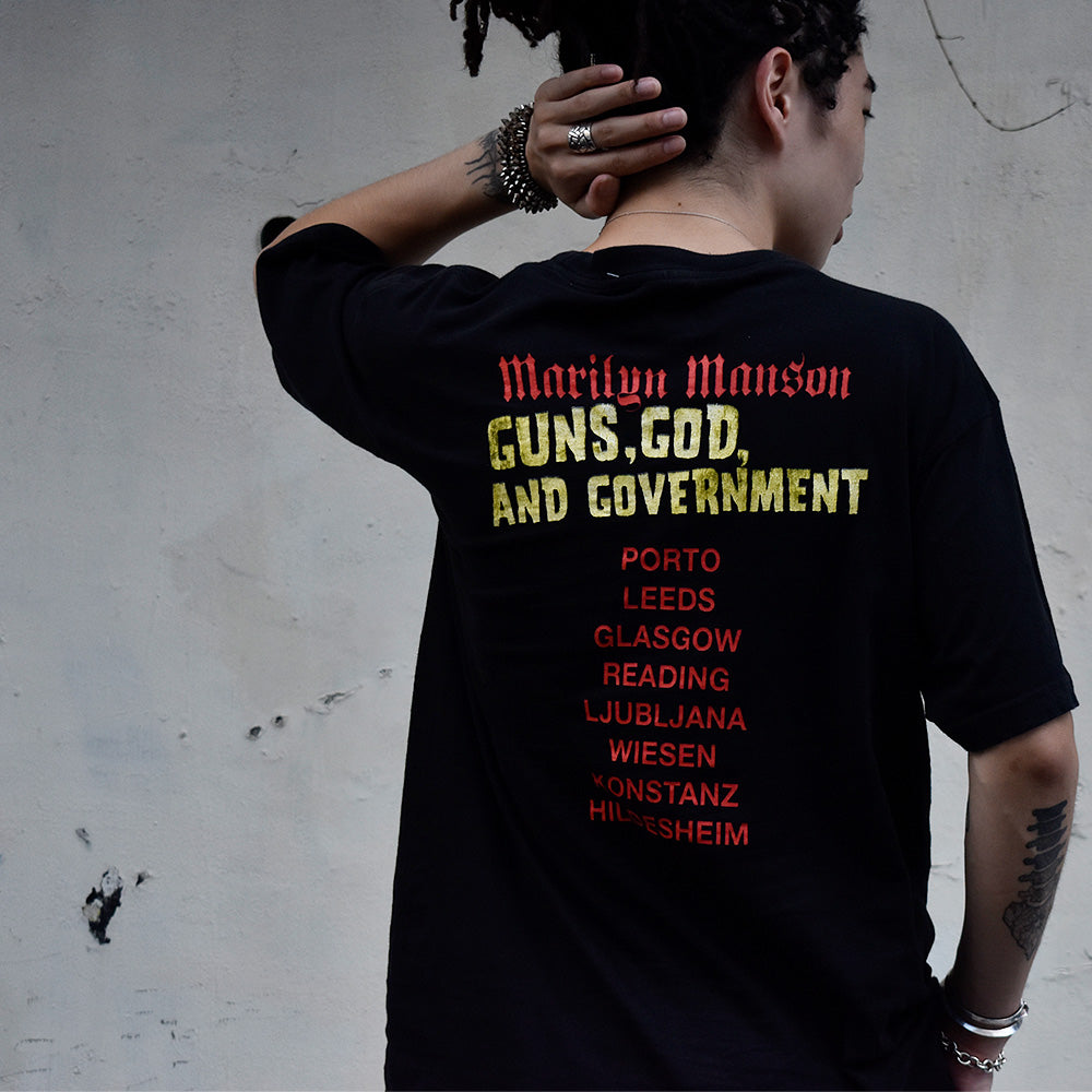 本物 guns god and government マリリンマンソン tシャツ