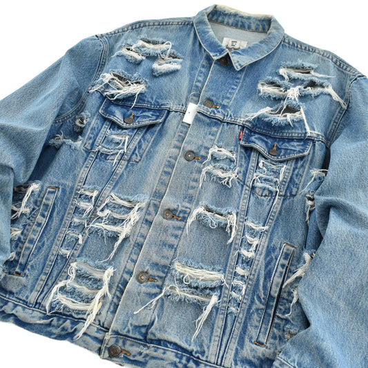 90's Levi's "Furst of a Kind" カスタム クラッシュデニムジャケット 260313H